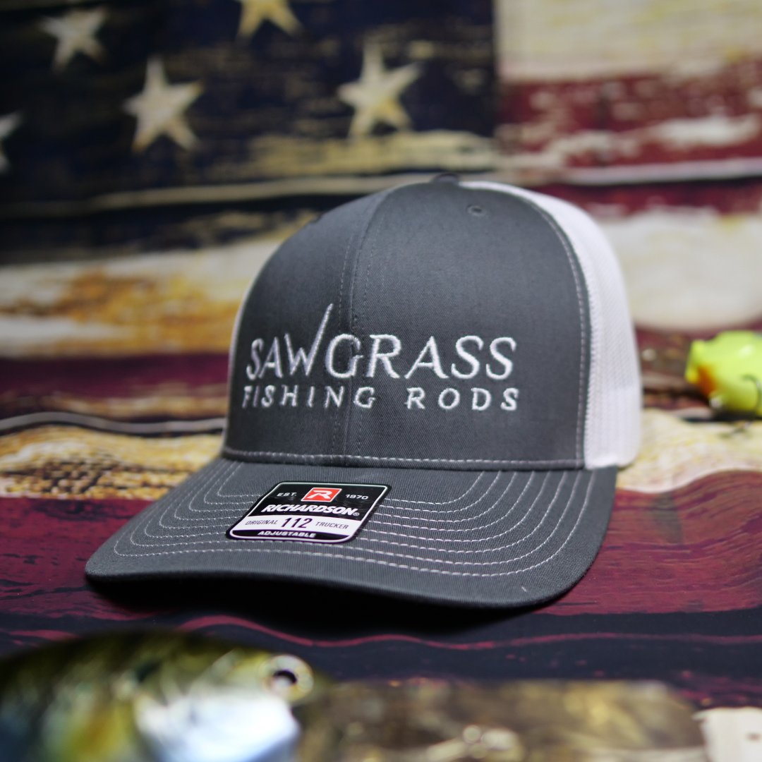 Sawgrass Fishing Hat Grey-White-Black