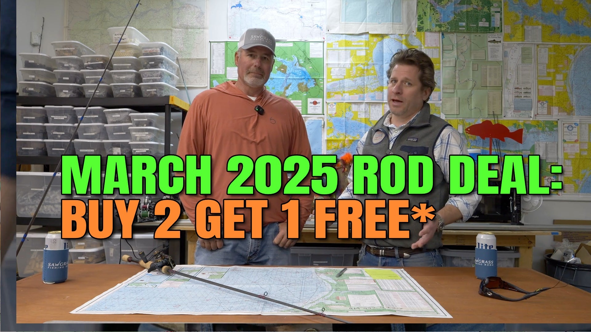 Buy 2 Get 1 FREE: March 2025 Fishing Rod Deal