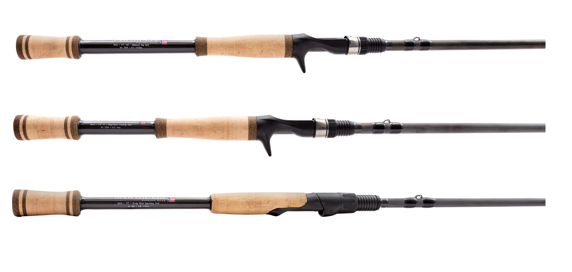 Bois D' Arc 7'3" M Mag-Bass Spinning Rod - Sawgrass Fishing Rods